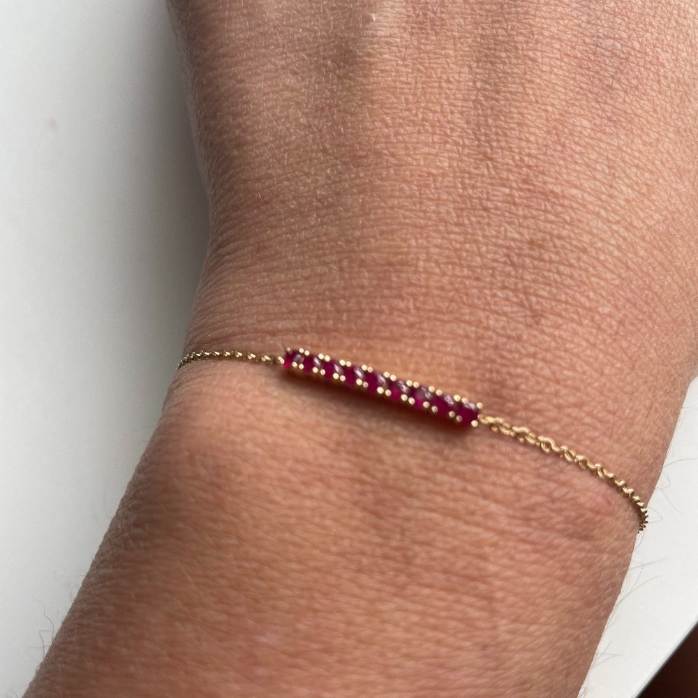 The Last Line ruby mini tennis bracelet